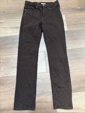 Levi's 314 Shaping Straight Brown Jeans EUC